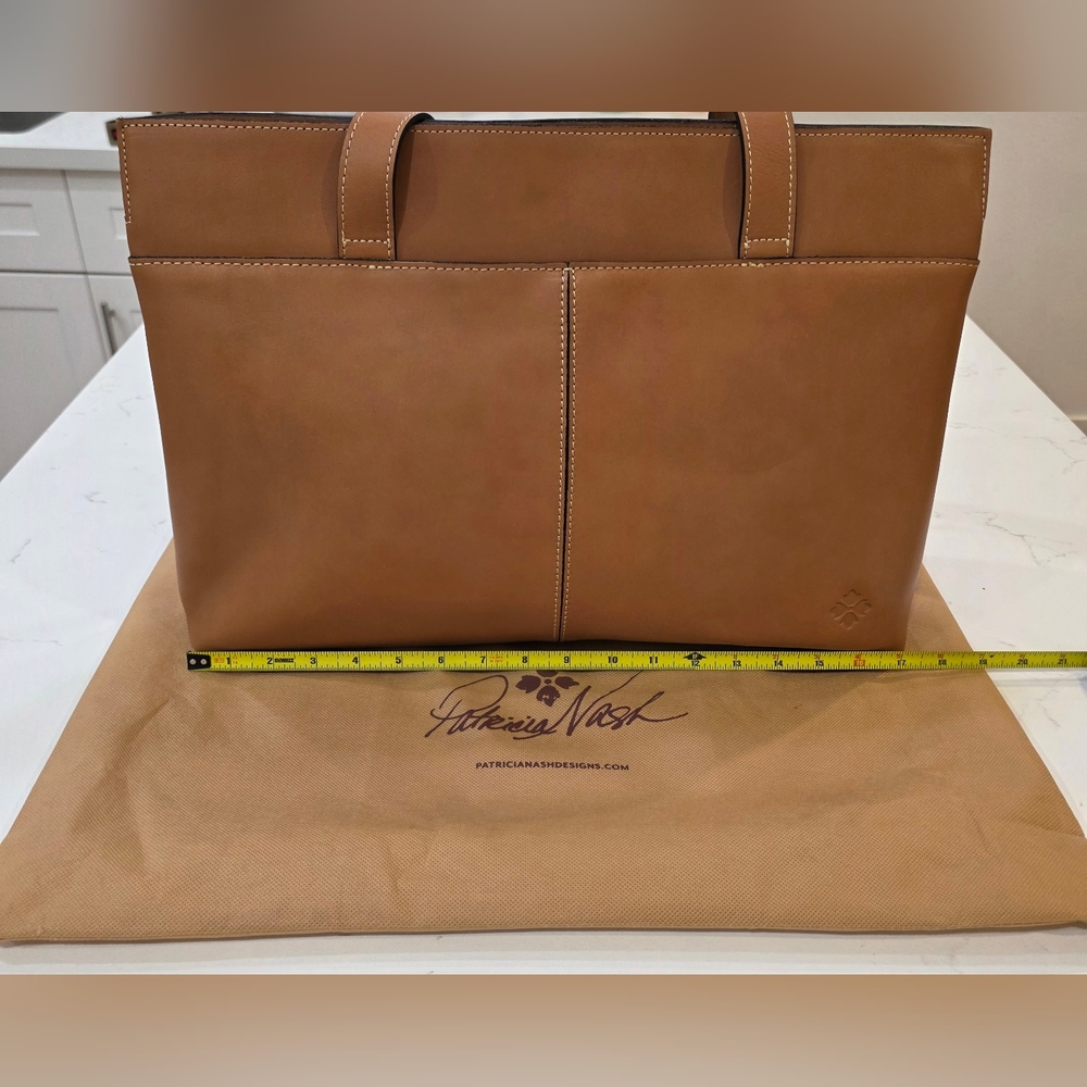 Patricia Nash 100% Leather Bag Hazelnut - Picture 13 of 16